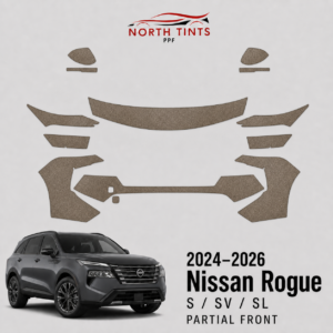 2024–2026 Nissan Rogue S SV and SL partial front precut paint protection film kit