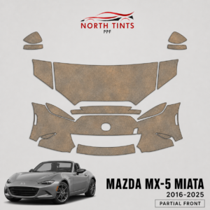 2016–2025 Mazda MX-5 Miata vehicle-specific partial front precut paint protection film kit