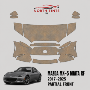 2017–2025 Mazda MX-5 Miata RF vehicle-specific partial front precut paint protection film kit