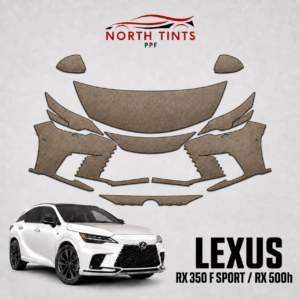 2023–2026 Lexus RX 350 F SPORT and RX 500h partial front precut PPF kit