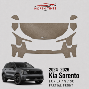 2024–2026 Kia Sorento EX LX S SX partial front precut paint protection film kit