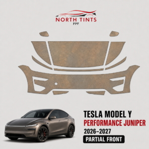 2026–2027 Tesla Model Y Performance Juniper vehicle-specific partial front precut paint protection film kit